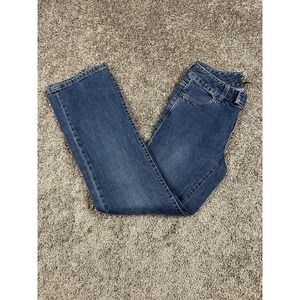 Banana Republic Bootcut Jeans L‎ Blue Stretch Denim Concealed Fly Y2K Style